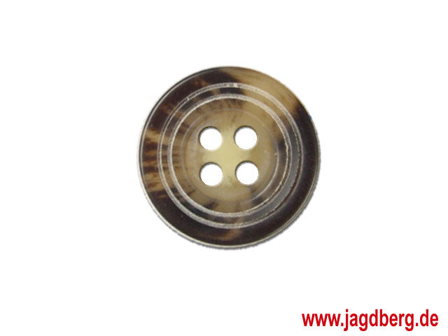 4-hole button imitation horn