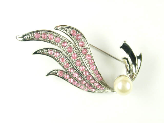 Brooch die-cast/rhinestone