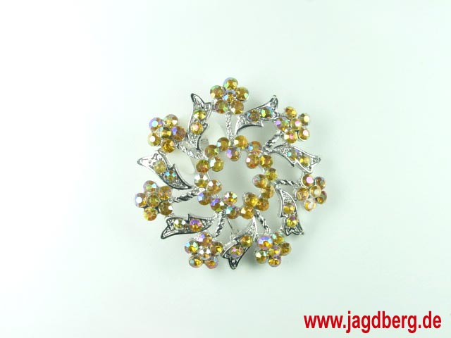 Brooch die-cast/rhinestone