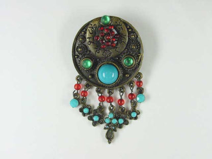 Brooch die-cast/rhinestone