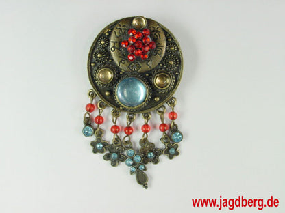 Brooch die-cast/rhinestone