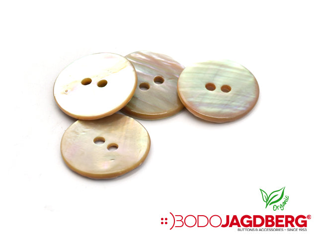 2-hole button mother of pearl real